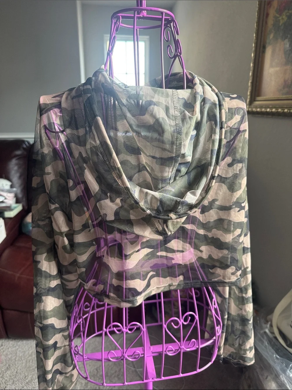 SHEIN sheer camo